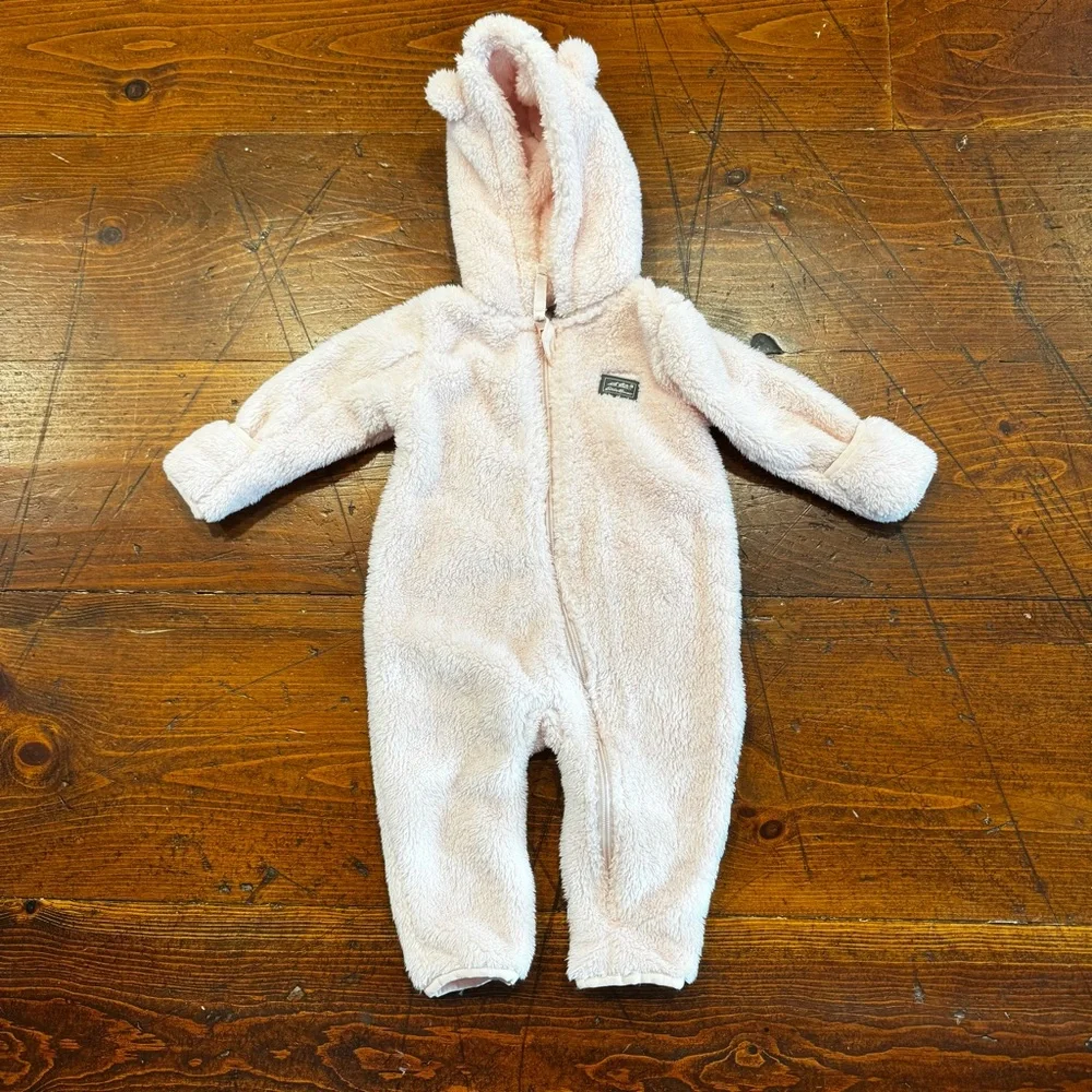 Eddie Bauer Soft Pink Fleece Baby Zip Up. 12 months‎